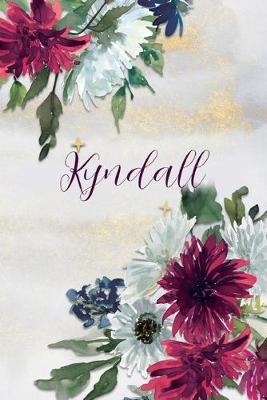 Kyndall: Personalized Journal Gift Idea for Women (Burgundy and White Mums)