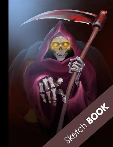 Sketch Book: Awesome Halloween Gifts: Large Sketchbook For Sketching, Drawing And Creative Doodling, Spooky Killer Skeleton
