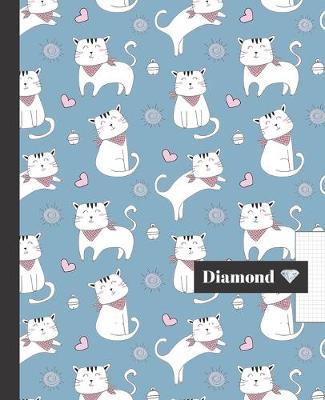 Cuaderno Escolar: Hoja cuadriculada 4 milimetros - Tamano especial para la mochila o cartera del colegio - 120 paginas de Papel de alta calidad 4 mm - Bonito diseno de gatitos y corazones.