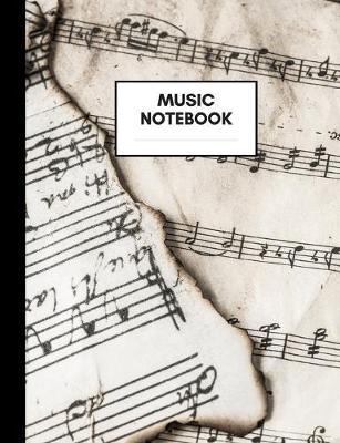 Music Notebook: Composition Book for Music Subject, Large Size, Ruled Paper