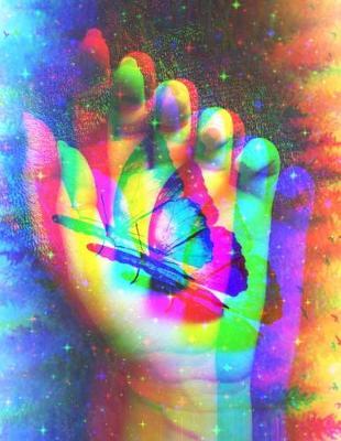 8 Week Mental Health Journal - Butterfly Cool Vaporwave Cyberpunk