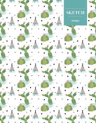 Sketch 110 Pages: Cactus Sketchbook for Kids, Teen and College Students - Succulent Llama Pattern