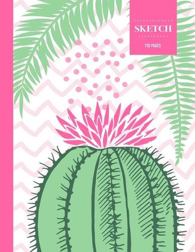 Sketch 110 Pages: Cactus Sketchbook for Kids, Teen and College Students - Succulent Llama Pattern