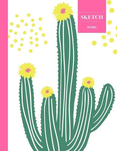 Sketch 110 Pages: Cactus Sketchbook for Kids, Teen and College Students - Succulent Llama Pattern