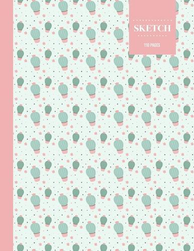 Sketch 110 Pages: Cactus Sketchbook for Kids, Teen and College Students - Succulent Llama Pattern