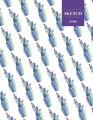 Sketch 110 Pages: Cactus Sketchbook for Kids, Teen and College Students - Succulent Llama Pattern