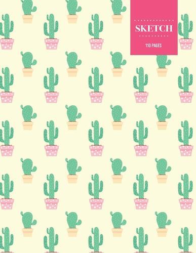 Sketch 110 Pages: Cactus Sketchbook for Kids, Teen and College Students - Succulent Llama Pattern