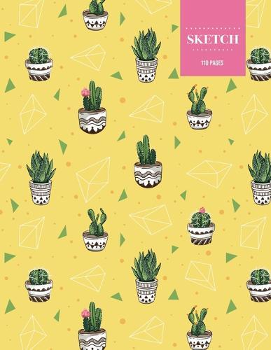 Sketch 110 Pages: Cactus Sketchbook for Kids, Teen and College Students - Succulent Llama Pattern