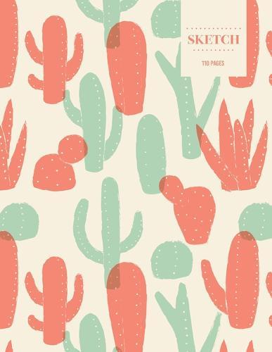 Sketch 110 Pages: Cactus Sketchbook for Kids, Teen and College Students - Succulent Llama Pattern