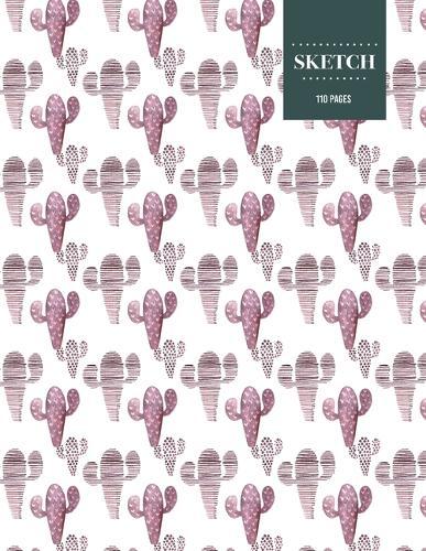 Sketch 110 Pages: Cactus Sketchbook for Kids, Teen and College Students - Succulent Llama Pattern