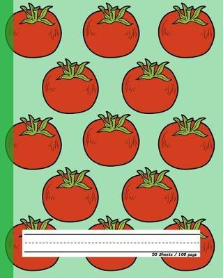 Tomato 2 - Primary Story Journal: Dotted Mid line and Picture Space - Grades K-2 School Exercise Book - 50 Story Pages