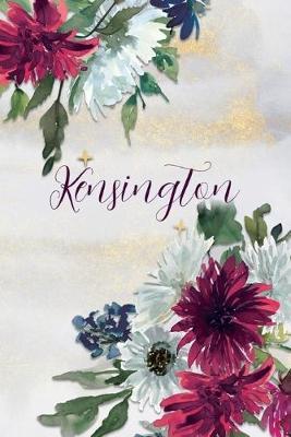 Kensington: Personalized Journal Gift Idea for Women (Burgundy and White Mums)