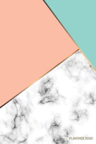 Planner 2020: Weekly + Monthly View - Geometric Marble Print - 6x9 in - 2020 Organizer with Bonus Dotted Grid Pages + Inspirational Quotes + To-Do Lists