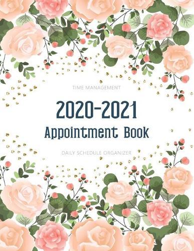 2020-2021 Appointment Book: Floral Frame - Schedule Organizer - Appointment Book 15 Minute Increments - Appointment Scheduling Book - Monday to Sunday 8 am-9pm - Personal Time Management - For Nail Salons Spa Hair Stylist Makeup Artists