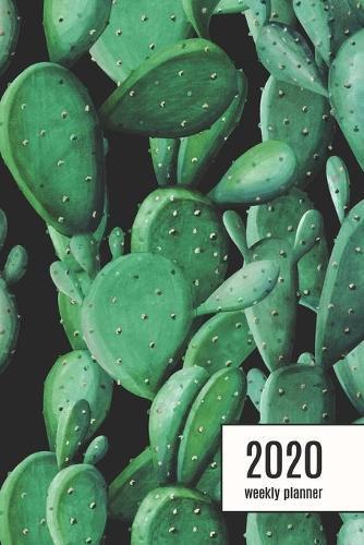 2020 Weekly Planner: Cactus Print - 6x9 in - 2020 Calendar Organizer with Bonus Dotted Grid Pages + Inspirational Quotes + To-Do Lists