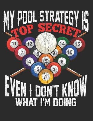 My Pool Strategy is Top Secret Even I Dont Know what Iam Doing: Planner Weekly and Monthly for 2020 Calendar Business Planners Organizer For To do list 8,5  x 11  Pool Billiard Snooker