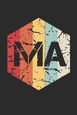 Retro MA Medical Assistant: 6x9 Ruled Notebook, Journal, Daily Diary, Organizer, Planner