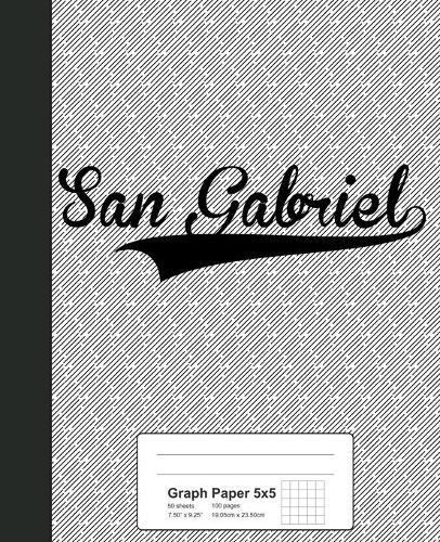 Graph Paper 5x5: SAN GABRIEL Notebook