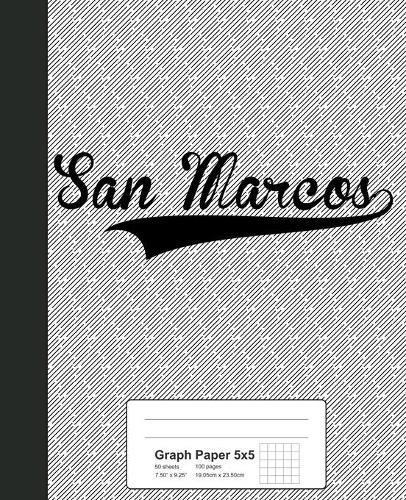 Graph Paper 5x5: SAN MARCOS Notebook