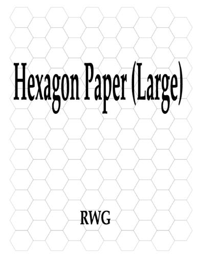 Hexagon Paper (Large): 150 Pages 8.5"" X 11""