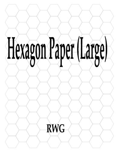 Hexagon Paper (Large): 200 Pages 8.5"" X 11""