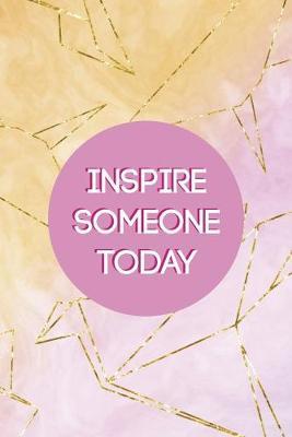 Inspire Someone Today: Origami Notebook Journal Composition Blank Lined Diary Notepad 120 Pages Paperback Yellow Pink