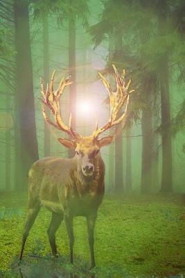 Deer in the Emerald Green Forest Journal: 150 Page Lined Notebook/Diary