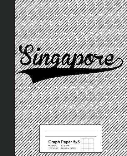 Graph Paper 5x5: SINGAPORE Notebook