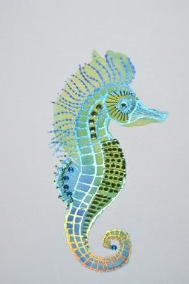 Seahorse in Aqua and Green Journal: 150 Page Lined Notebook/Diary