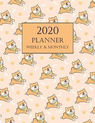 2020 Planner Weekly and Monthly: Cute Shiba Dog Wall Calendar 2020