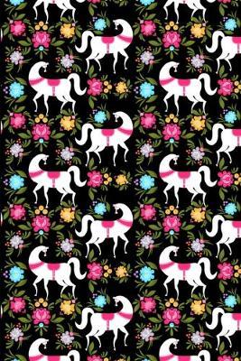 Horses & Flowers Pattern: Lined Notebook Journal - For Horse Lovers Animal Enthusiasts - Novelty Themed Gifts