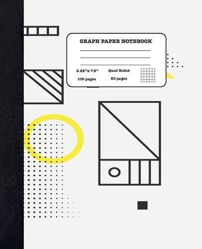 Graph Paper Notebook Quad Ruled 5x5: Maths and Ecology - Composition Notebook for Girls Boys Students - cute Notebook for College School - Geometric Shapes Design
