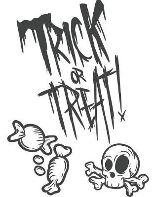 trick or treat!: Happy Halloween Sketchbook: Halloween Characters Sketchbook, Sketching Halloween decorations, Drawing and Creative Doodling. Sketchbook to Draw image Happy Halloween and Practice Drawing, Paint, Write made in USA