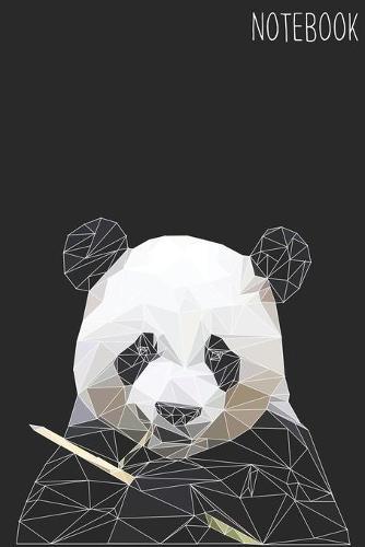 Notebook: Panda Bear Polygon I Size 6 x 9 I Ruled 120 Pages I Animal Lover - Gift -