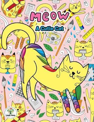 Meow A Cutie Cat: Notebook size 8.5x11 in. for cat lovers & the girls who like cats to handwriting and Have a cute cat on background.