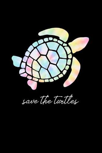Save the Turtles: Watercolor Turtles Notebook for School