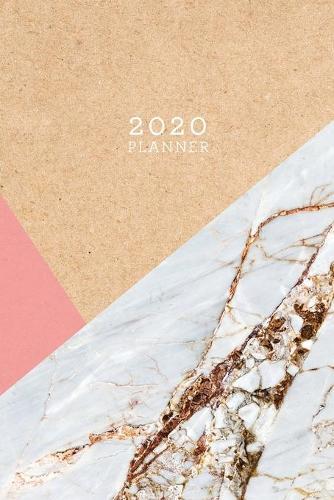 2020 Planner: Weekly + Monthly View - Marble + Gold Pastel - 6x9 in - 2020 Calendar Organizer with Bonus Dotted Grid Pages + Inspirational Quotes + To-Do Lists