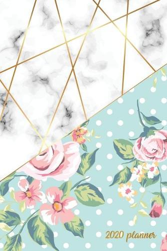 2020 Planner: Weekly + Monthly View - Marble + Gold Floral - 6x9 in - 2020 Calendar Organizer with Bonus Dotted Grid Pages + Inspirational Quotes + To-Do Lists
