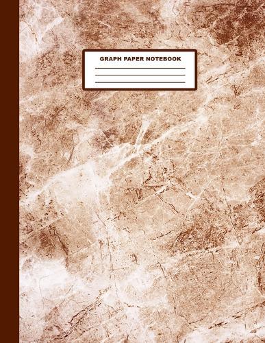 Graph Paper Notebook: Marble Cover Design - Quad Ruled - 120 Pages - 8.5  X 11  - Matte Finished Soft Cover