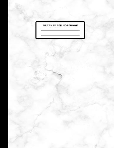 Graph Paper Notebook: Marble Cover Design - Quad Ruled - 120 Pages - 8.5  X 11  - Matte Finished Soft Cover