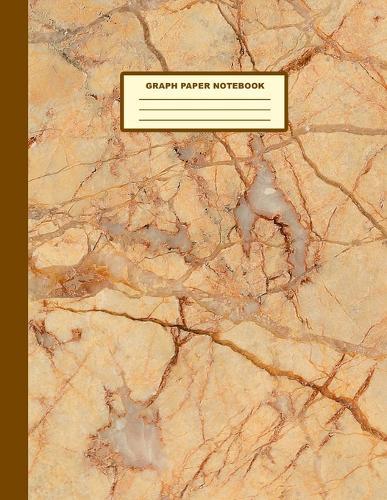Graph Paper Notebook: Marble Cover Design - Quad Ruled - 120 Pages - 8.5  X 11  - Matte Finished Soft Cover