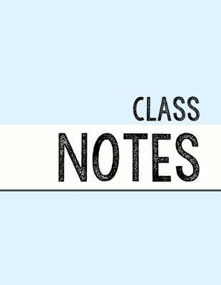 Pastel Blue Class Notebook: 100 numbered pages, college-ruled, fillable table of contents for quick note retrieval, colors for each subject