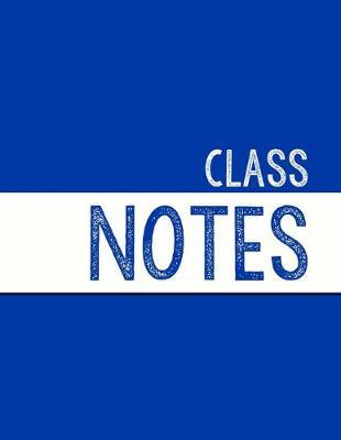Blue Class Notebook: 100 numbered pages, college-ruled, fillable table of contents for quick note retrieval, colors for each subject