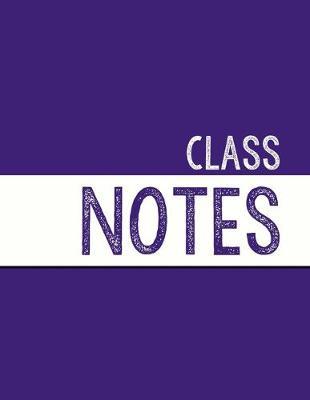 Deep Purple Class Notebook: 100 numbered pages, college-ruled, fillable table of contents for quick note retrieval, colors for each subject