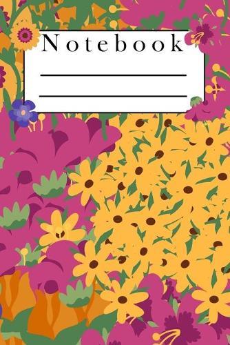 Notebook: Composition Notebook with beautiful Flower Coverdesign - 100 sheets Dot-Grid Paper 6x9  - The perfect Gift for your loved ones or yourself