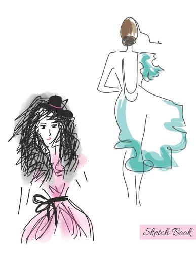 Sketch Book: Mode Sketch Book, Model Sketch Book, Fashion Sketchpad, Painting, Sketching Your Fashion, Writing, Drawing, Sketching or Doodling, simple sketch book for office, best Workbook and Handbook (110 Pages, 8.5  x 11 )