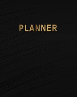 Planner: Black Cover: 12 Months Calendar + Lined Notebook * 8 x 10 Inches * 300 Pages ***Undated Calendar Planner Series***