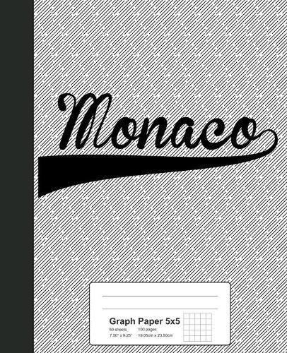 Graph Paper 5x5: MONACO Notebook