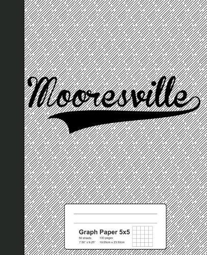 Graph Paper 5x5: MOORESVILLE Notebook