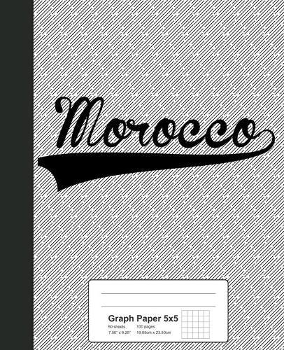 Graph Paper 5x5: MOROCCO Notebook